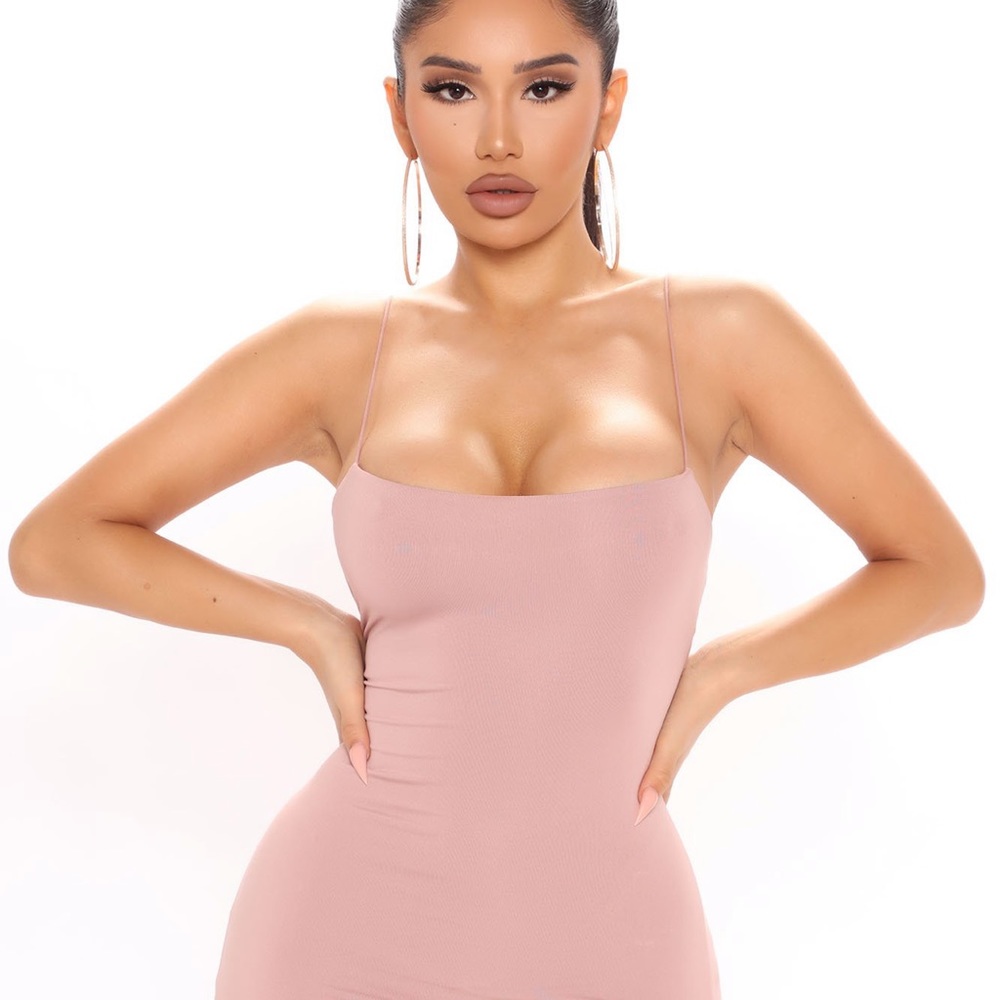 Bouncing Back Midi Dress - Mauve - Picture 2 of 4
